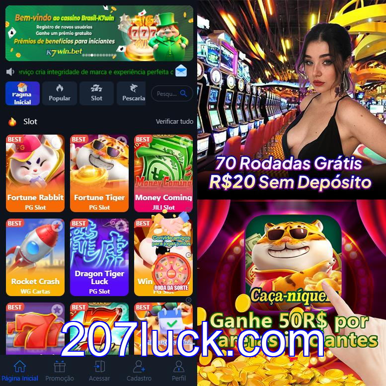 Cadastro no 207luck: Comece com um Bônus de Boas-vindas!